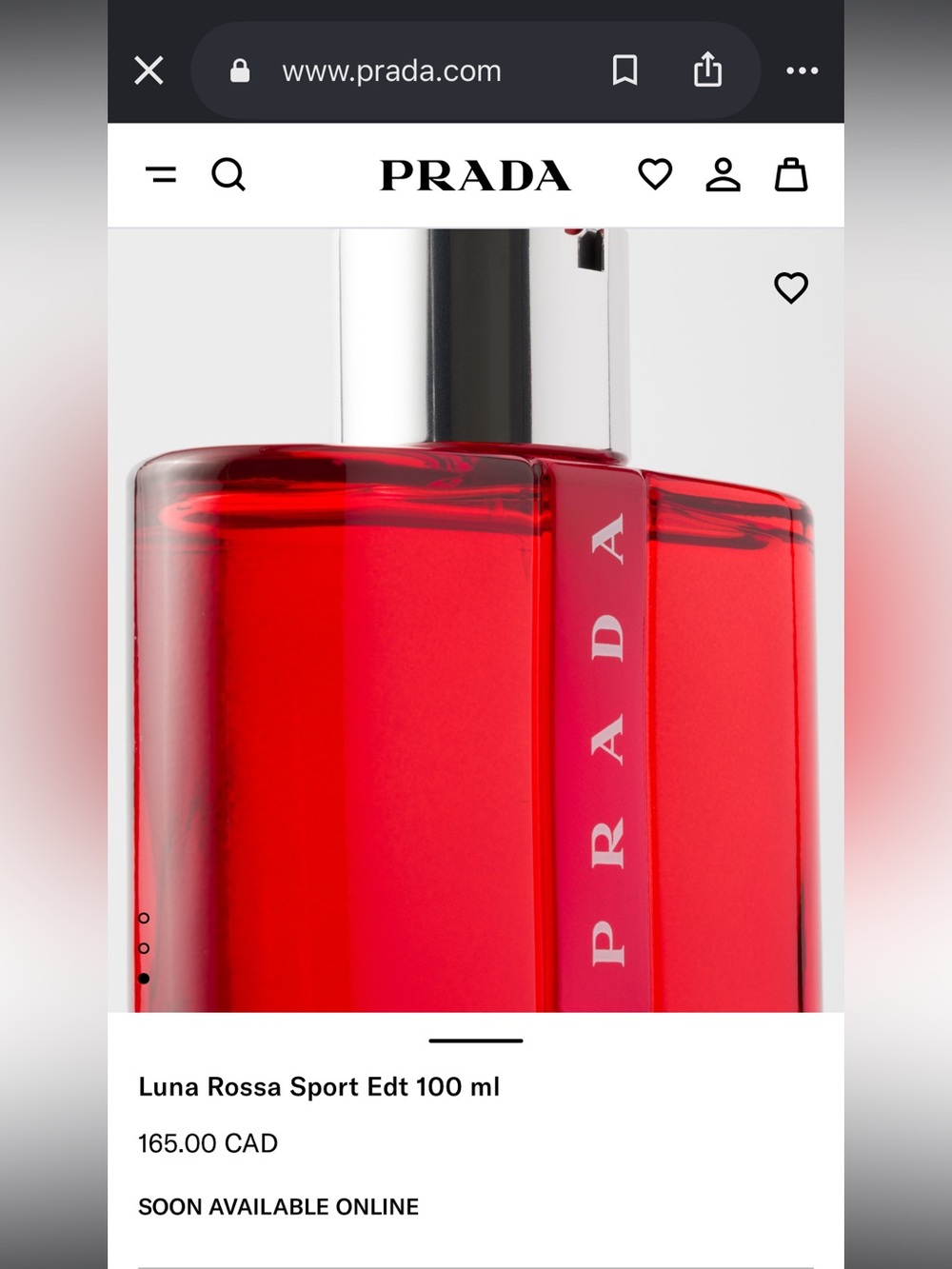 Prada Luna Rossa Sport Eau de Toilette 100ml